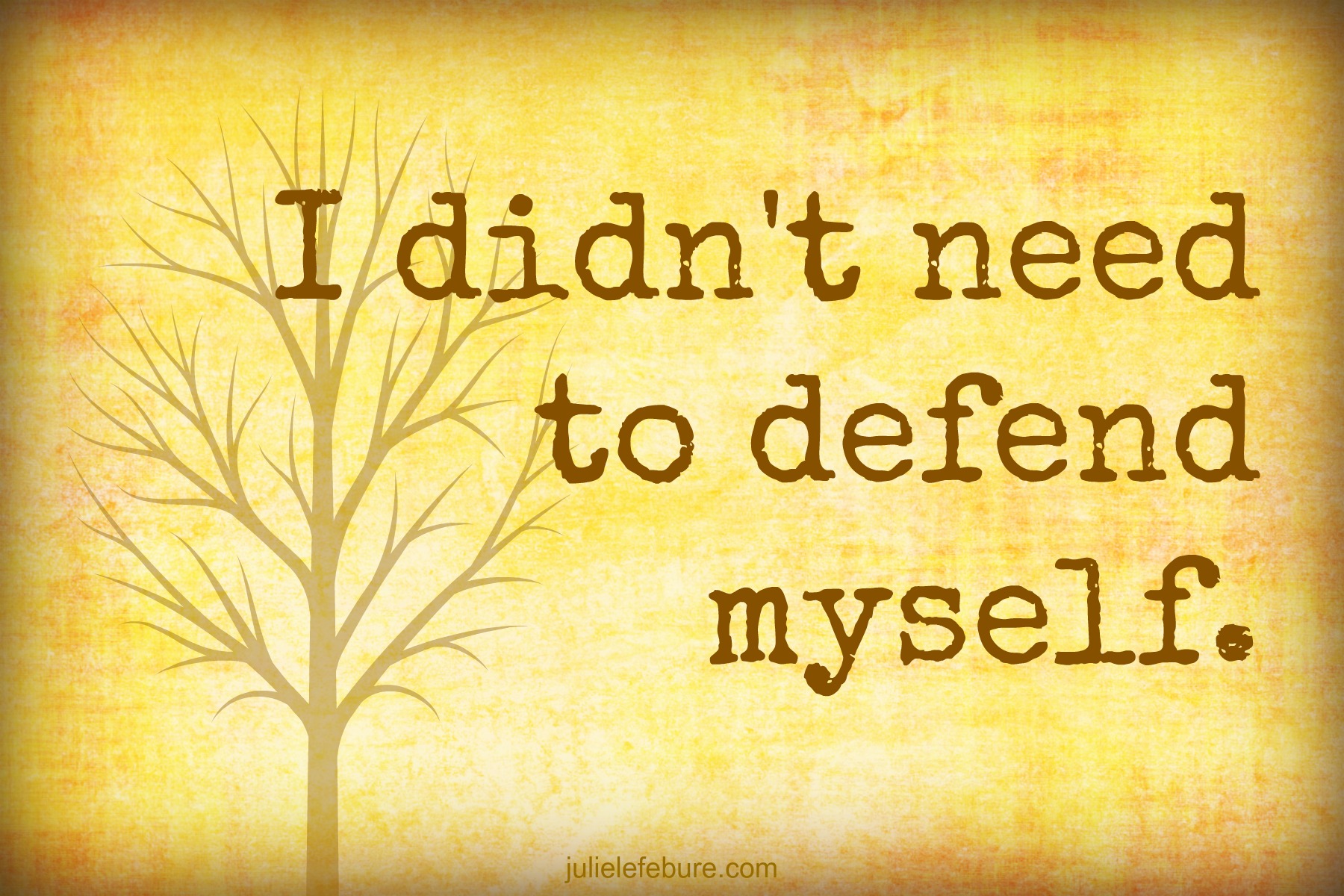 When Silence Is The Best Thing Julie Lefebure