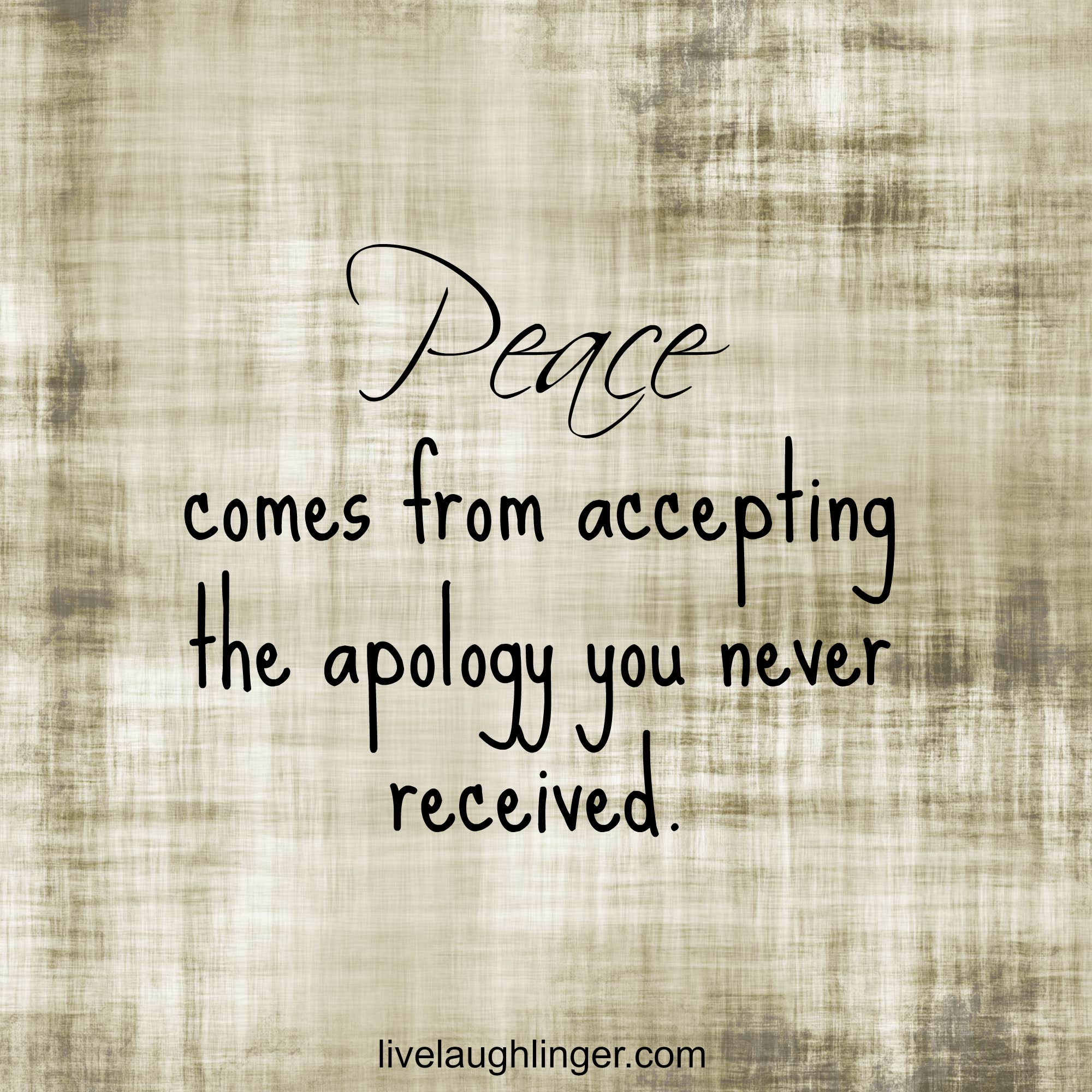 Accept The Apology You Never Received