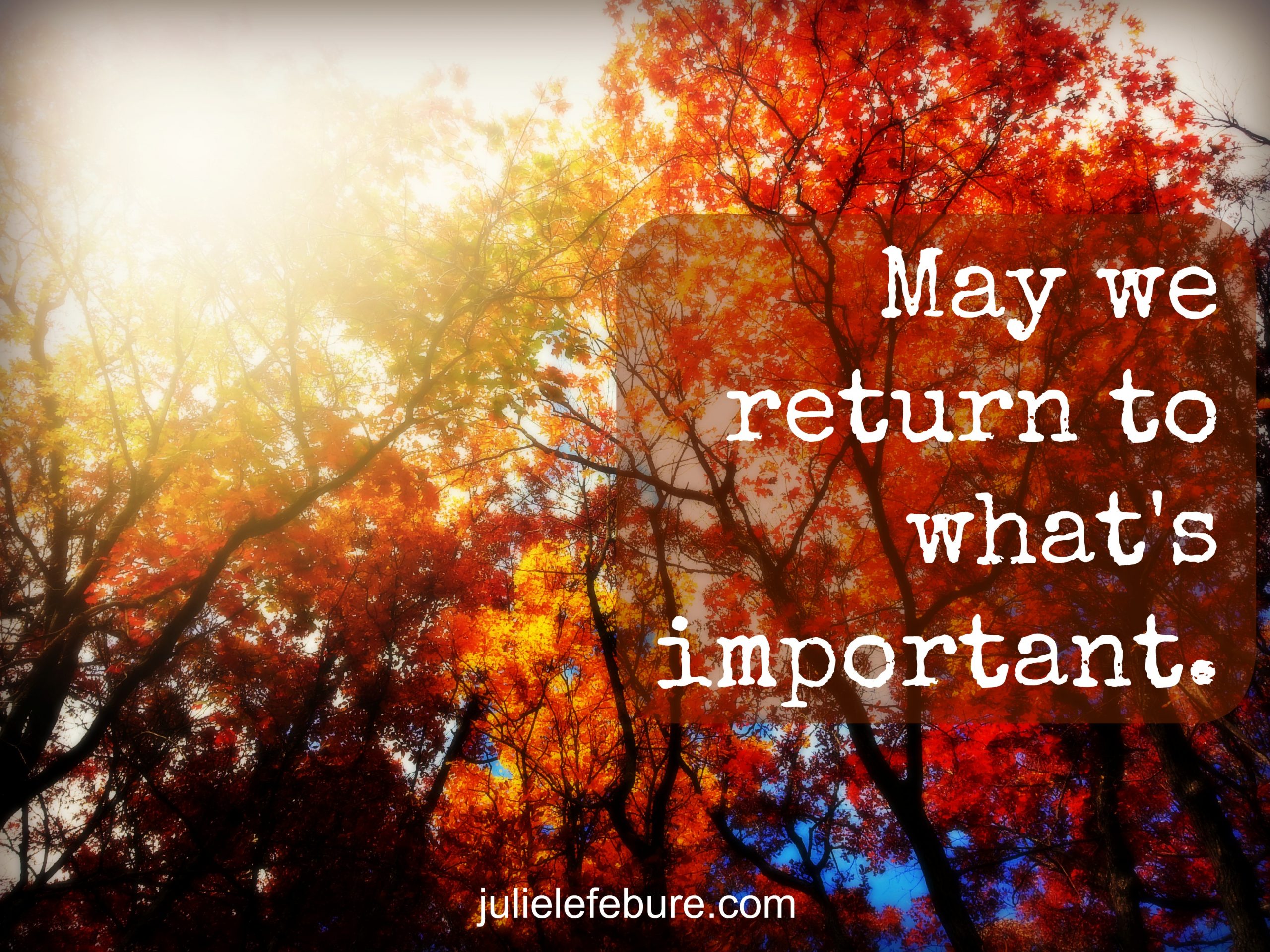 What’s Important In This Life