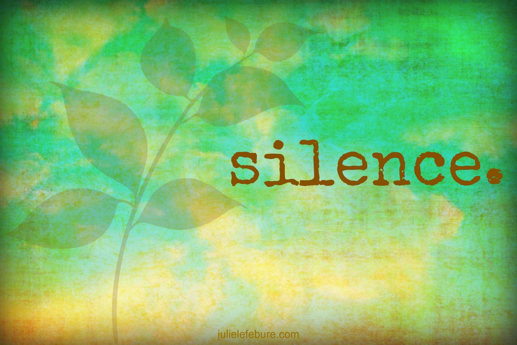 When Silence Is The Best Thing