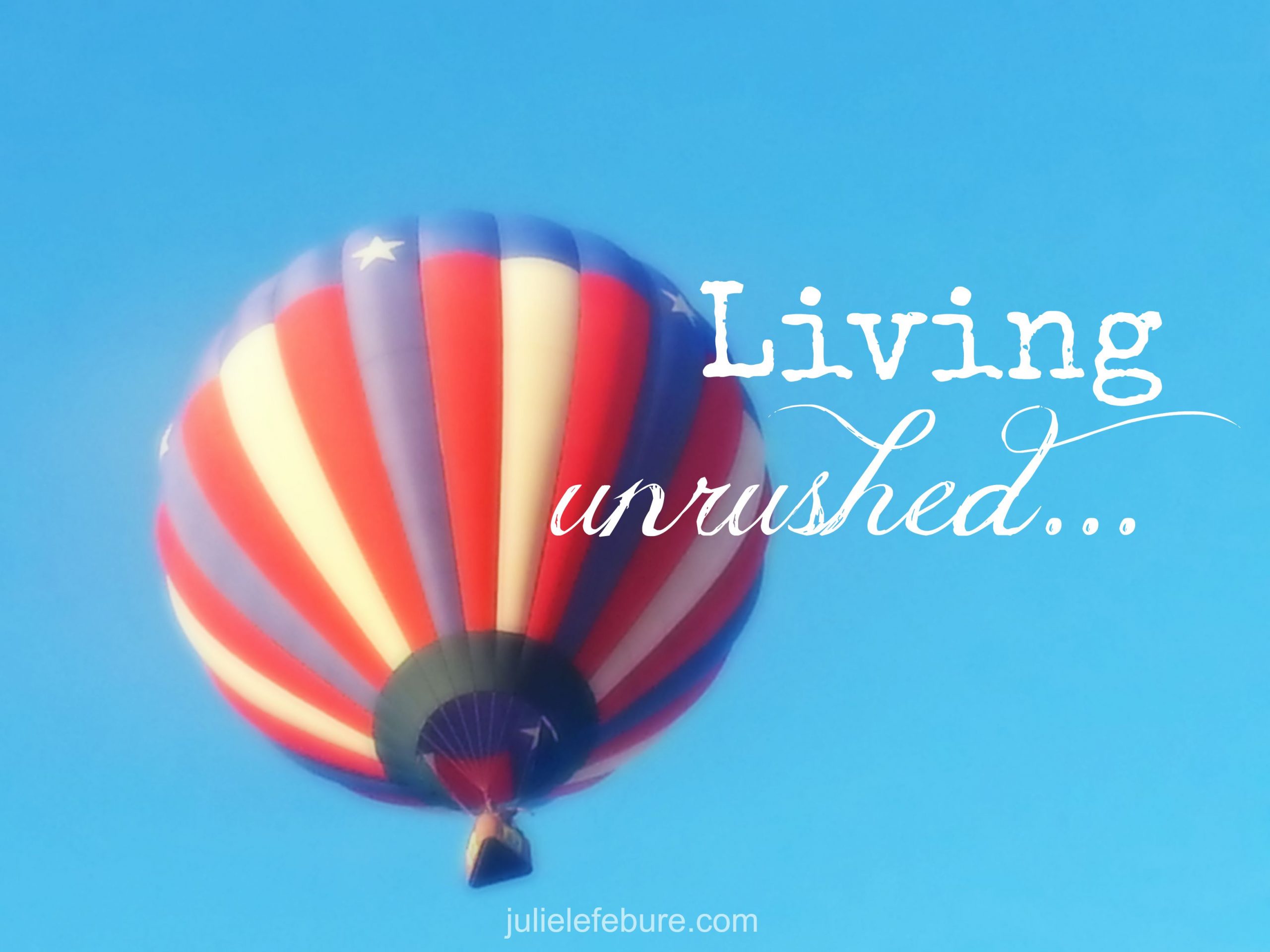The Difference Of Living Unrushed