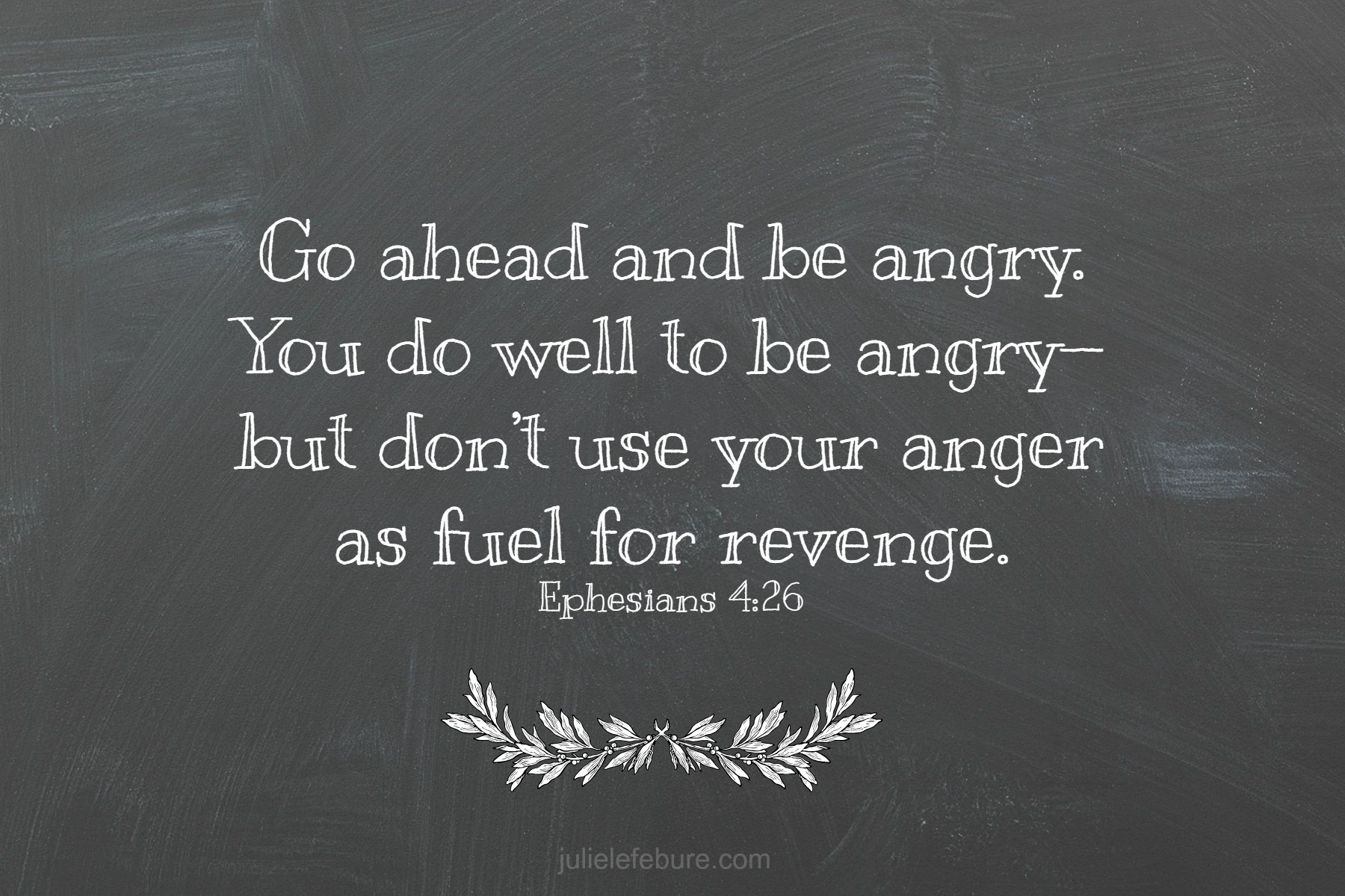 When Anger Is A Good Thing