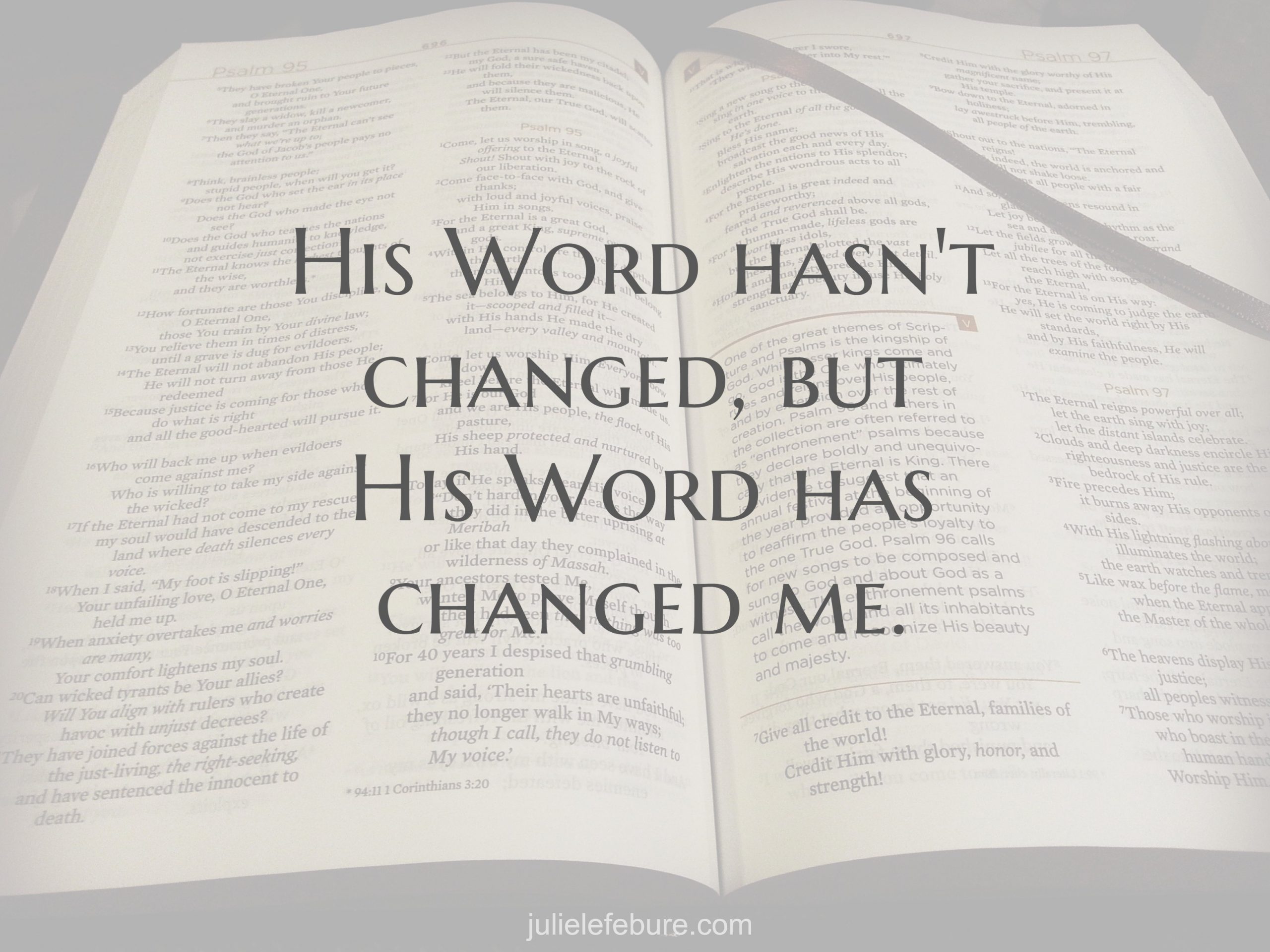 When His Word Changes