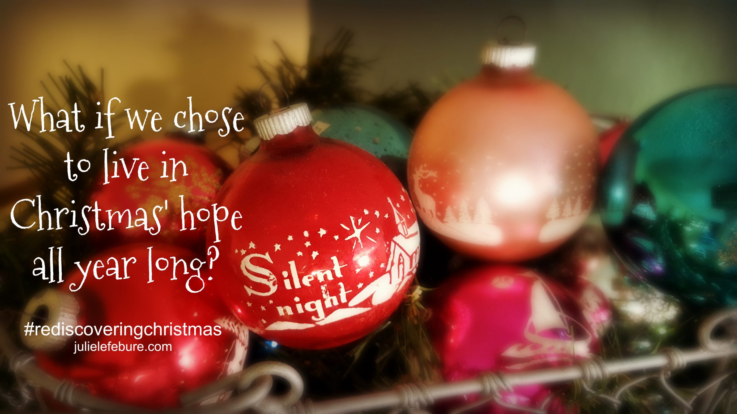 Rediscovering Christmas – Live In Christmas’ Hope