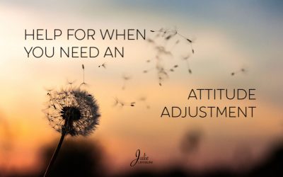 Help For When You Need An Attitude Adjustment