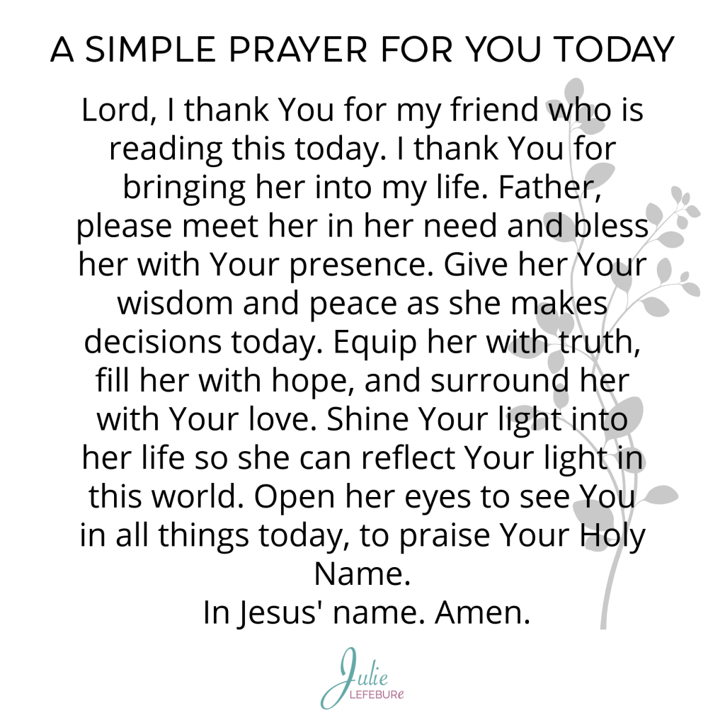 A Simple Prayer For You Today