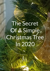 The Secret of a Simple Christmas Tree in 2020