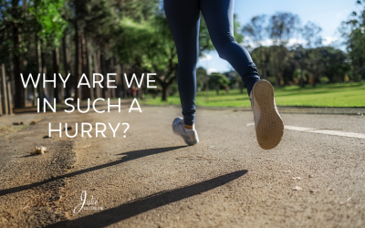 Why Are We In Such A Hurry?