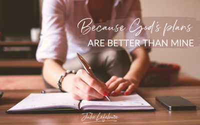 Because God’s Plans Are Better Than Mine