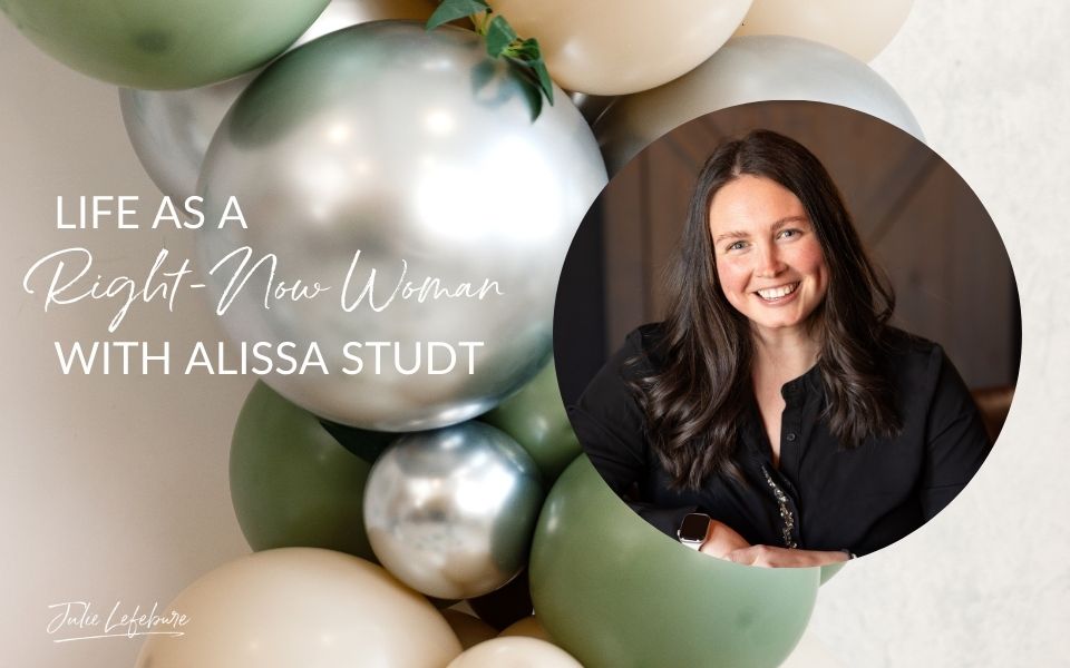 Life as a Right-Now Woman With Alissa Studt | balloon background with Alissa Studt photo